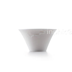 INPHIC-手工浮雕 牙白 斗笠杯 品茗杯 茶杯 陶瓷 仿古