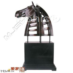 INPHIC-歐式客廳裝飾擺飾傢俱飾品動物裝飾鏤空馬頭