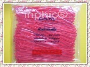 INPHIC-4200mm紅色紮帶 自鎖式尼龍紮帶 塑膠紮帶 電線紮帶 10包