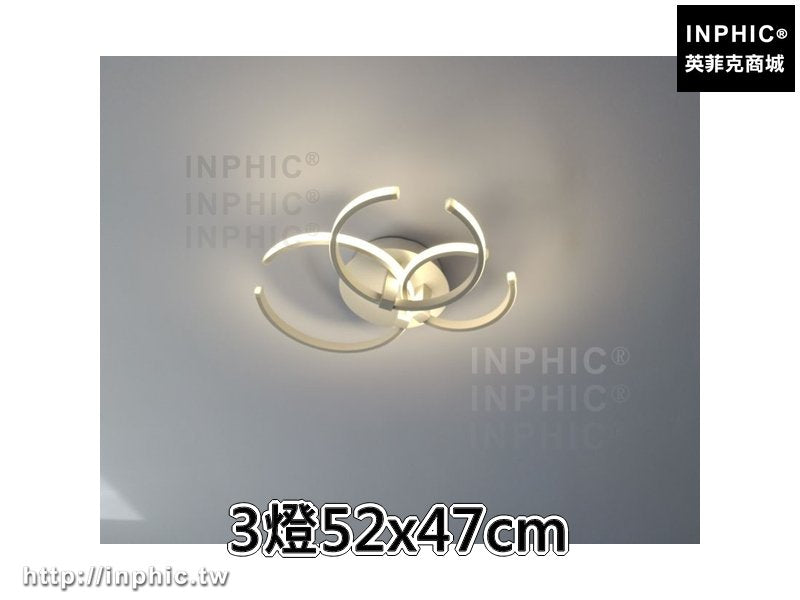 INPHIC-餐廳書房客廳燈led臥室吸頂燈簡約 圓形後現代現代-3燈52x47cm