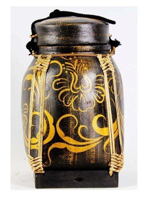 INPHIC-東南亞 家居飾品 泰國風格 擺飾 寶盒 手繪竹編筒