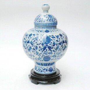 INPHIC-ZF-B618 景德鎮 青花陶瓷 富貴蓮藤花瓶 送壽吉祥 復古擺飾