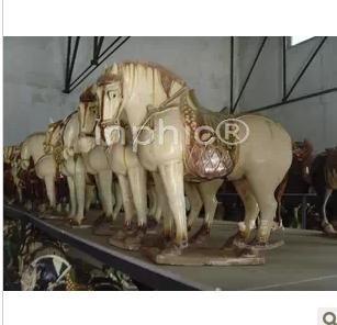 INPHIC-大師原作 回頭望月 復古唐三彩馬陶瓷馬擺飾藝術品家居門客廳擺飾