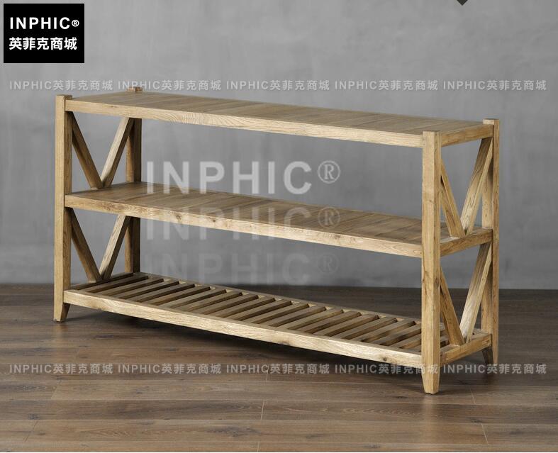 INPHIC-歐式鄉村風復古做舊全茶幾咖啡桌角幾雙層邊桌成套家具