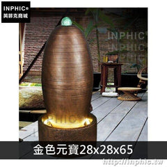 INPHIC-辦公室風水輪裝飾擺飾開業客廳流水噴泉家居加濕器歐式招財蛋-金色元寶282865