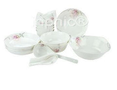 INPHIC-骨瓷中餐具套裝22頭聖妝6人份餐具套件餐碗套裝餐具