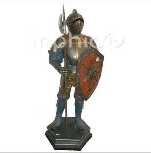 INPHIC-歐式客廳裝飾擺飾傢俱飾品泰國家居站姿鎧甲武士