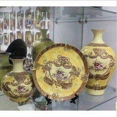 INPHIC-景德鎮宮廷風格工藝品陶瓷三件套擺設家居裝飾擺設