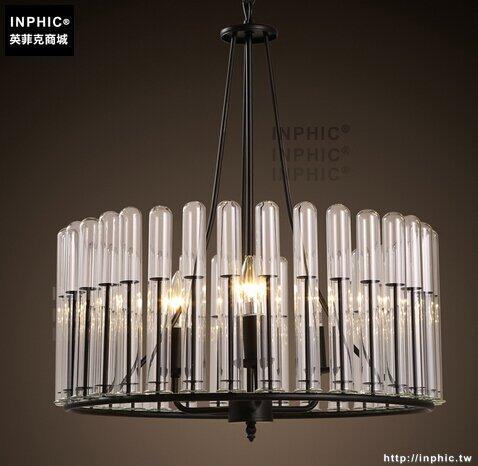 INPHIC- 美式臥室客廳吊燈北歐餐廳餐桌吧臺服裝店玻璃圓形單頭吊燈