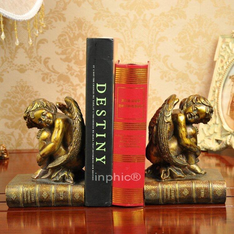 INPHIC-歐式復古小天使樹脂家居裝飾品工藝品書靠擺飾
