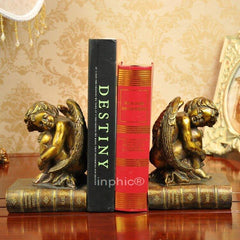 INPHIC-歐式復古小天使樹脂家居裝飾品工藝品書靠擺飾