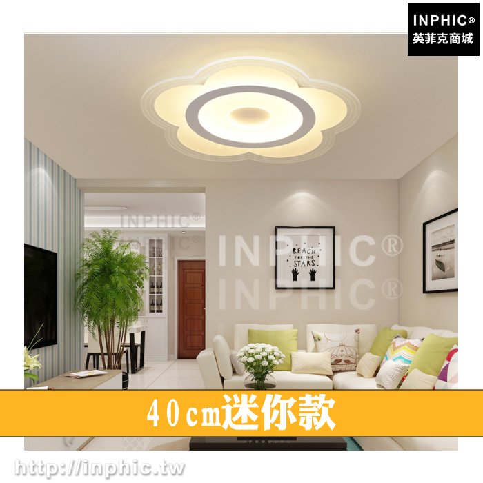 INPHIC-房間燈簡約兒童房燈具led燈花形現代臥室燈幾何LED吸頂燈-40cm迷你款