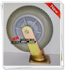 INPHIC-8吋工業重型發泡輪萬向輪耐磨耐磨靜音輪不充氣輪子