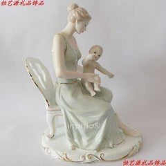INPHIC-歐式陶瓷擺飾 家居裝飾品 生日  歐式瓷人 &mdash;母愛