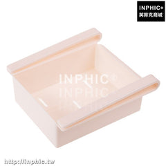 INPHIC-廚房用品收納架冰箱保鮮隔板層多用整理架抽動式分類置物盒儲物架-粉色