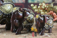 INPHIC-開運 吉祥三寶富貴象 大象工藝品家居擺設 酒櫃裝飾品擺件 禮物(一組)