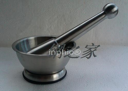 INPHIC-廚房不鏽鋼搗蒜器搗藥盅研磨器 搗藥罐壓蒜器杵磨粉器小款
