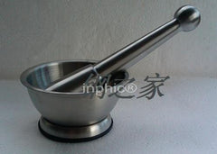INPHIC-廚房不鏽鋼搗蒜器搗藥盅研磨器 搗藥罐壓蒜器杵磨粉器小款