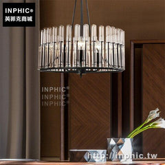 INPHIC-北歐圓形單頭美式餐桌吧臺吊燈玻璃餐廳臥室客廳