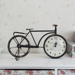 INPHIC-簡單幸福回憶式 復古仿舊鐵藝 夢幻卡通圖案背景 質樸座鐘