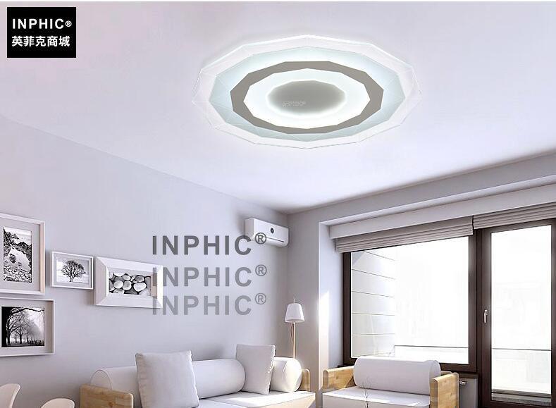 INPHIC-超薄led吸頂燈現代簡約客廳燈溫馨圓形主臥室燈房間餐廳書房燈具-直徑20cm單色