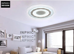 INPHIC-超薄led吸頂燈現代簡約客廳燈溫馨圓形主臥室燈房間餐廳書房燈具-直徑20cm單色