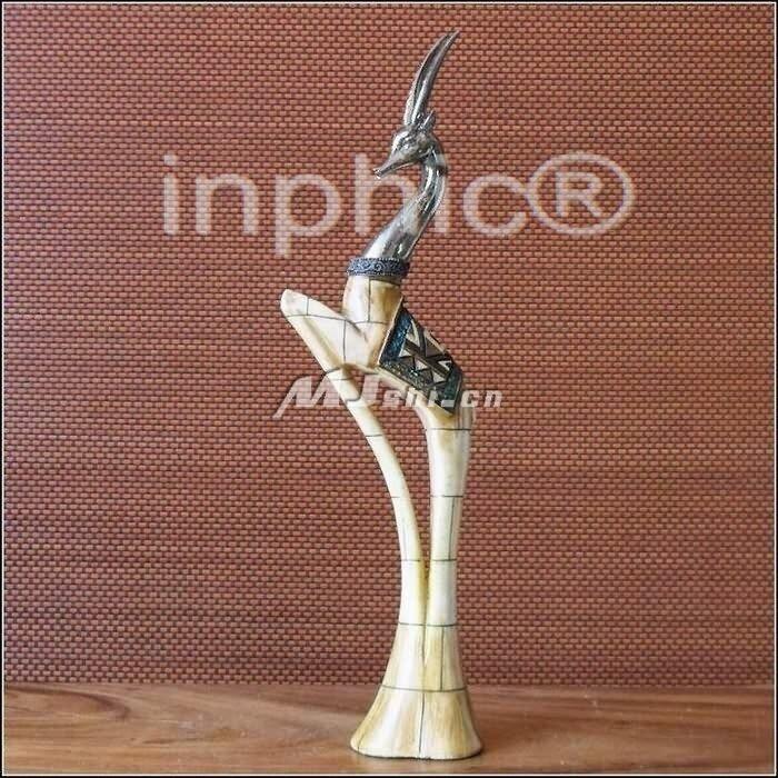 INPHIC-歐式客廳裝飾擺飾飾品泰國田園家居抽象象牙色羚羊