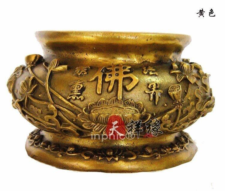 INPHIC-銅香爐擺設純銅佛字香爐阿彌陀佛 佛堂佛具用品 家居裝飾擺飾