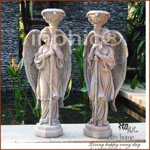 INPHIC-歐式家居飯店別墅新主臥裝飾品擺飾大款天使燭臺