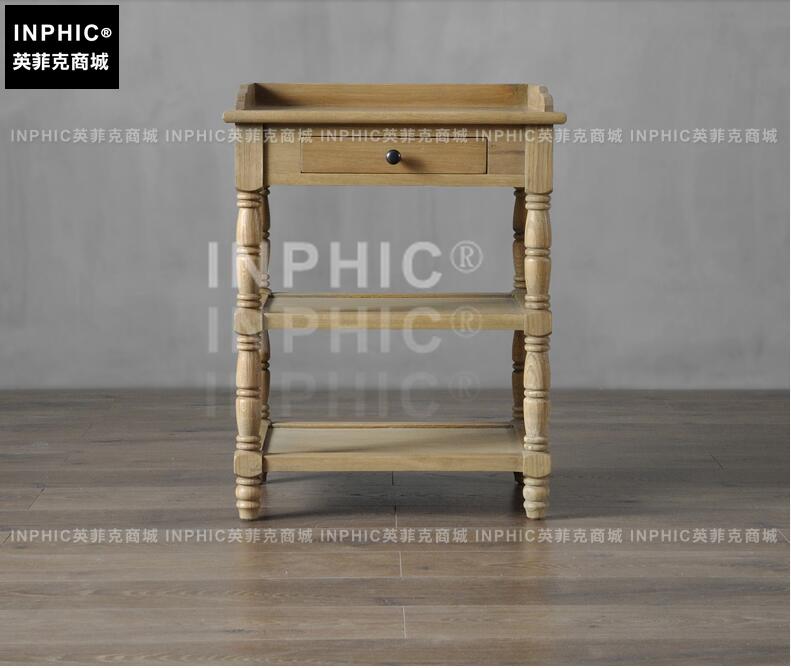 INPHIC-歐式簡約三層置物架 客廳臥室收納邊桌玄關展示小角櫃-A款
