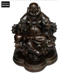 INPHIC-佛像 純銅大款彌勒佛辦公室裝飾品家居裝飾銅佛像工藝品