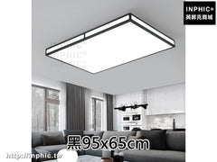 INPHIC-簡約現代臥室房間長方形 led燈具吸頂燈客廳燈-黑95x65cm
