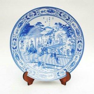 INPHIC-ZF-P112 景德鎮陶瓷盤畫 裝飾盤 青花盤 掛盤 金陵十二釵 擺飾