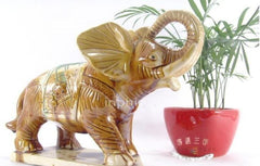 INPHIC-開運 福壽安康梅花象 唐三彩時尚家居飾風水賀壽陶瓷工藝擺飾