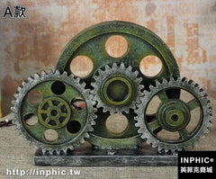 INPHIC-復古工業工具模型擺件模擬齒輪扳手道具家居酒吧咖啡廳裝飾-A款