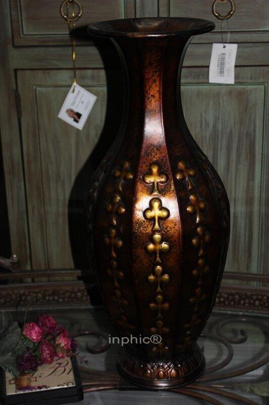 INPHIC-鐵藝工藝品 仿銅鐵藝花瓶