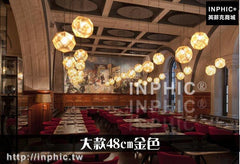 INPHIC-幾何燈具餐廳吊燈LED燈吧臺金屬燈具後現代-大款48cm金色