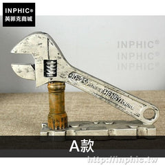INPHIC-模擬酒吧道具工業咖啡廳齒輪模型復古擺件工具裝飾扳手家居-A款