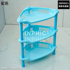 INPHIC-浴室置物架衛生間臉盆架洗手間廁所儲物層架三角落地收納架整理架-藍色
