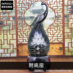 INPHIC-工藝品中式擺飾家居客廳裝飾流水噴泉加濕器陽臺孔雀-附底座