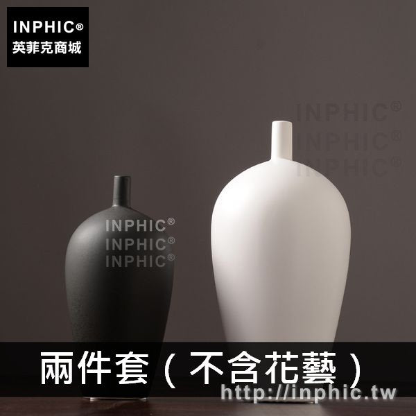 INPHIC-客廳插花裝飾品家居花瓶擺件北歐陶瓷簡約擺設-兩件套（不含花藝）
