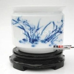 INPHIC-ZF-G307 景德鎮陶瓷器 青花釉裏紅手繪筆筒 蘭香 創意禮品 擺飾