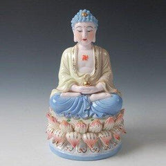 INPHIC-德化窯如來佛祖 供奉 阿彌陀佛8吋釉下金彩如來