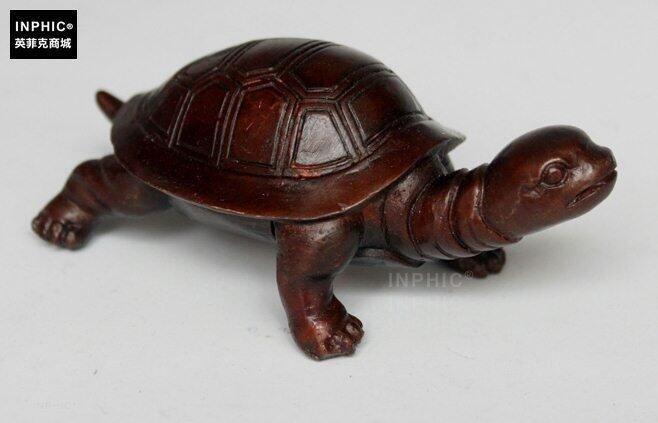 INPHIC-開運 開光純銅烏龜實心小款銅烏龜工藝品仿古銅龜