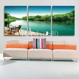 INPHIC-無框畫客廳水晶畫臥室裝飾畫壁畫風景裝飾畫三聯