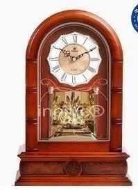 INPHIC-木製座鐘靜音時鐘臥室臺鐘實木創意石英鐘