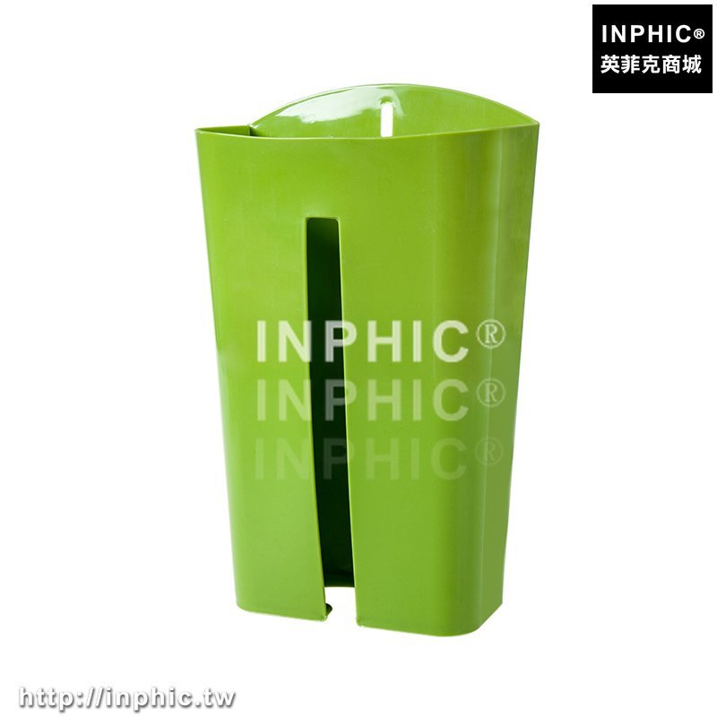 INPHIC-超市塑膠袋購物袋整理收納盒垃圾袋收納架壁掛紙巾盒置物廚房抽取-綠色