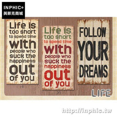 INPHIC-美式裝飾木板畫背景牆壁掛壁飾復古-LIFE