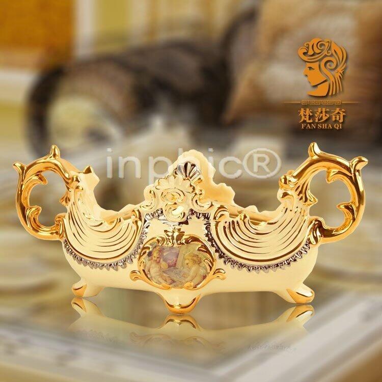 INPHIC-果盤 歐式 陶瓷 水果盤 帶蓋 奢華家居飾品擺飾 擺設 意大利風格