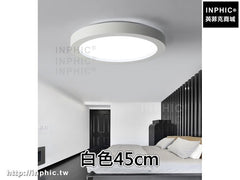 INPHIC-客廳燈書房燈具 現代簡約臥室燈圓形北歐led餐廳過道燈-白色45cm